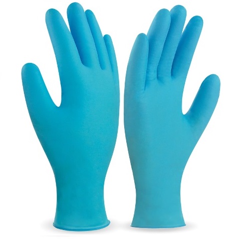 Guantes desechables de nitrilo azul 688-NUT (100 un.) - Referencia 688-NUT